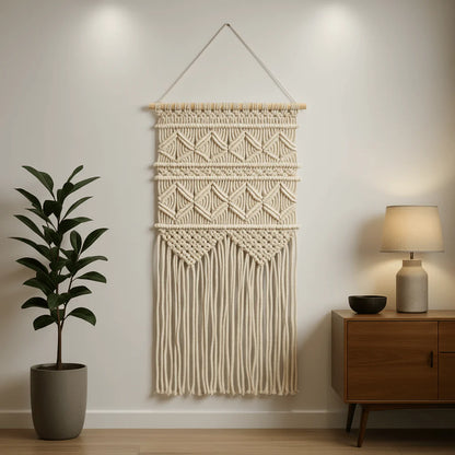 Macrame Wall Hanging, Boho Wall Decor, Bohemian Home Decor, Cotton Macrame, Wall Art